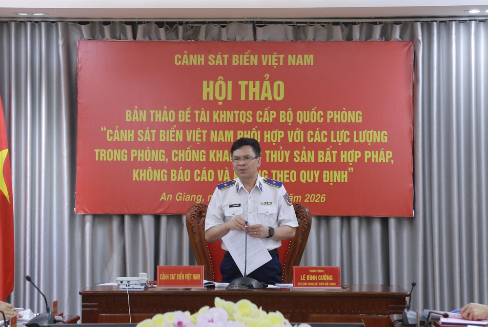 Cảnh sát biển Việt Nam tổ chức Hội thảo Bản thảo Đề tài khoa học nghệ thuật quân sự cấp Bộ Quốc phòng