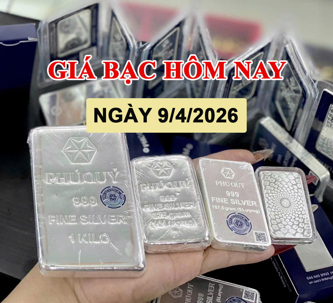 Giá bạc hôm nay 9/4: Đồng loạt tăng vọt