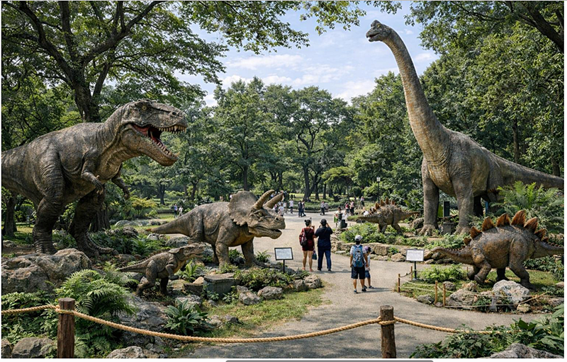 Minh họa kh&ocirc;ng gian trưng b&agrave;y m&ocirc; h&igrave;nh chuy&ecirc;n đề ngo&agrave;i trời