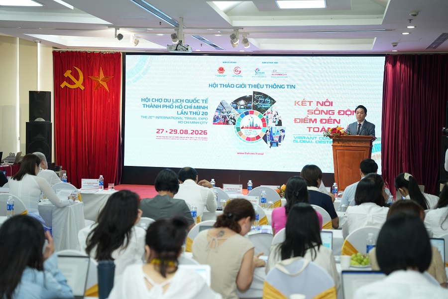 Toàn cảnh sự ki&ecirc;̣n giới thi&ecirc;̣u Hội chợ Du lịch Quốc tế Th&agrave;nh phố Hồ Ch&iacute; Minh lần thứ 20 năm 2026 (ITE HCMC 2026)