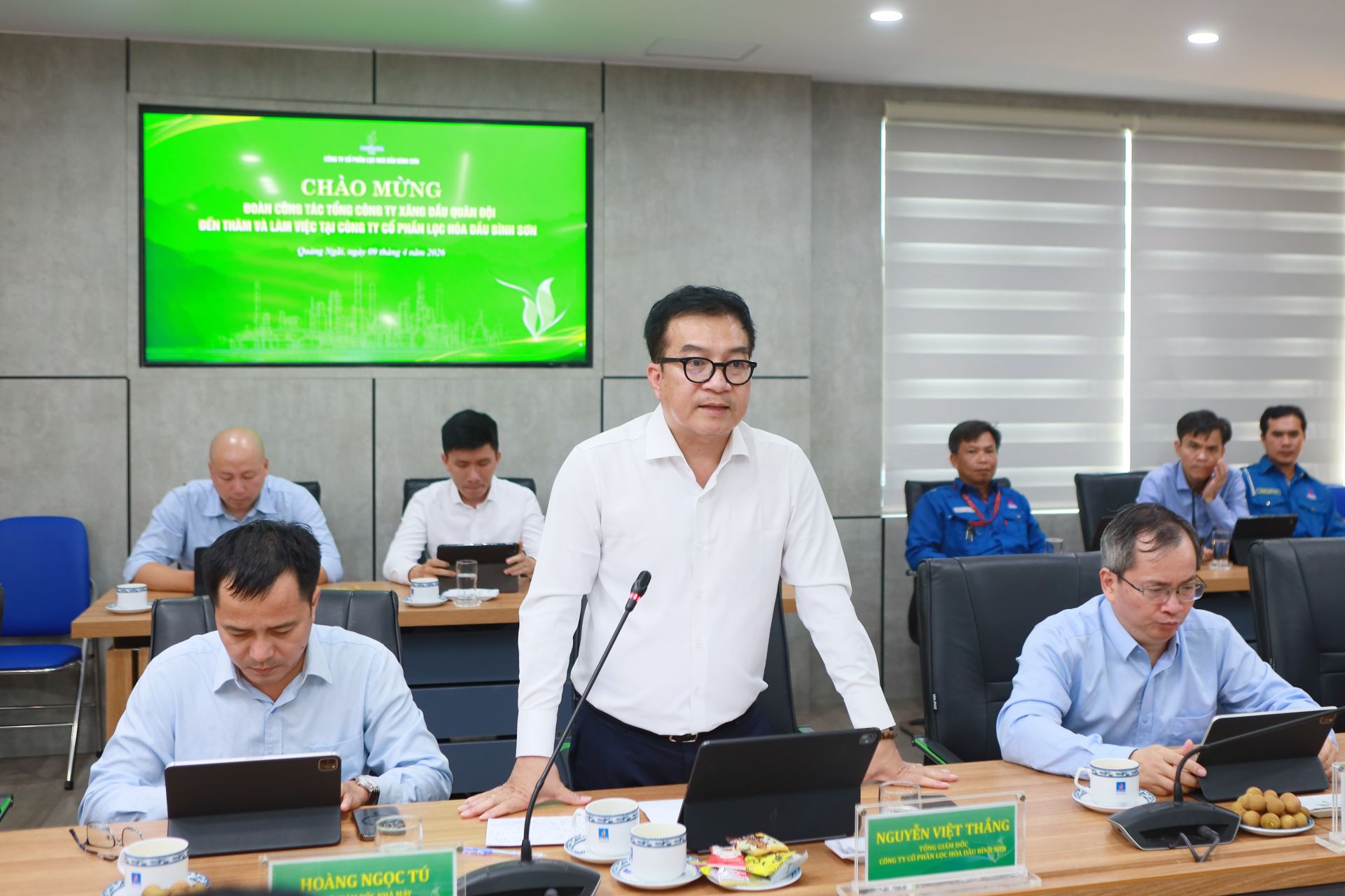 Tổng Gi&aacute;m đốc BSR Nguyễn Việt Thắng chia sẻ về định hướng ph&aacute;t triển của BSR trong thời gian tới. Đồng thời, nhấn mạnh sự hợp t&aacute;c bền chặt giữa BSR c&ugrave;ng MIPECO trong thời gian qua