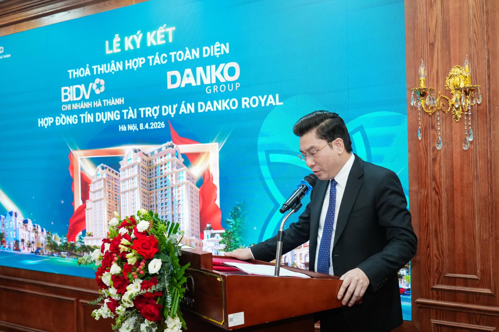 &Ocirc;ng Đ&agrave;m Quốc Hiệp &ndash; Ph&oacute; Chủ tịch HĐQT Danko Group ph&aacute;t biểu tại sự kiện