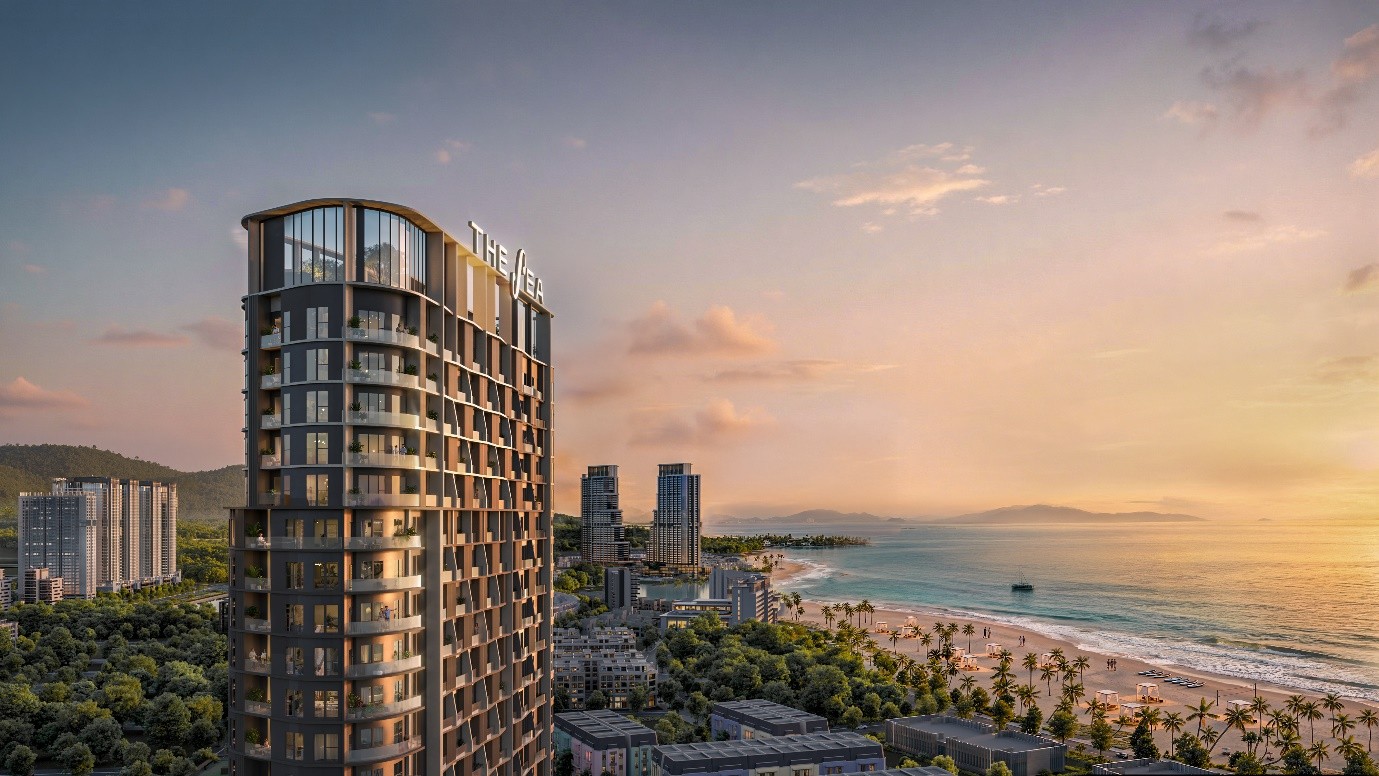 Với tư duy quy hoạch tinh tế, 100% căn hộ tại The Sea sở hữu tầm nh&igrave;n hướng T&acirc;y Nam trực vịnh, c&oacute; từ 2-3 mặt tho&aacute;ng v&agrave; ban c&ocirc;ng trải d&agrave;i tới 12m.