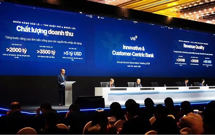 VIB thông qua kế hoạch chia cổ tức gần 19%, lợi nhuận 11.550 tỷ đồng trong năm 2026