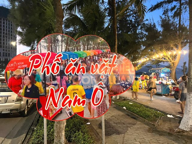Phố ăn vặt Nam &Ocirc; về đ&ecirc;m.