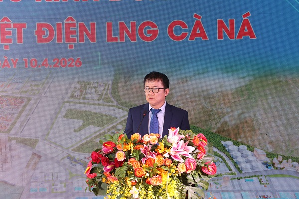 &Ocirc;ng Nguyễn T&acirc;m Thịnh- Chủ tịch Tập đo&agrave;n Trung Nam đại diện li&ecirc;n danh Chủ đầu tư ph&aacute;t biểu