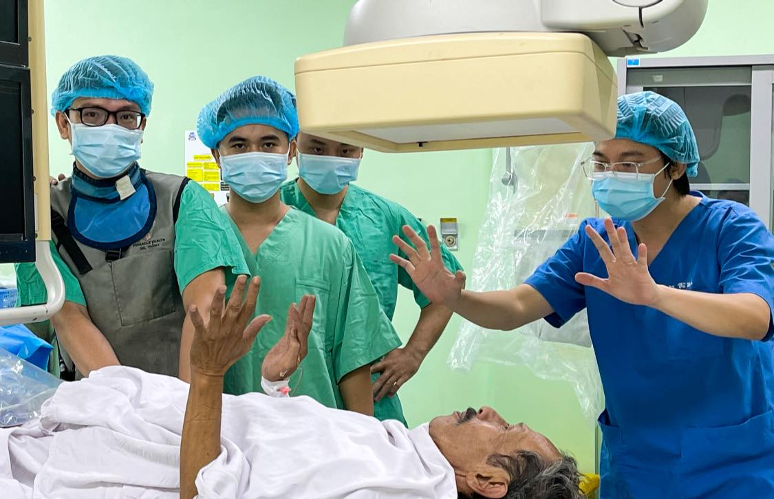 Một ca điều trị tại Trung t&acirc;m Đột quỵ BVTW Huế