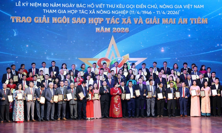 Trao Giải Ngôi sao Hợp tác xã và Giải Mai An Tiêm năm 2026