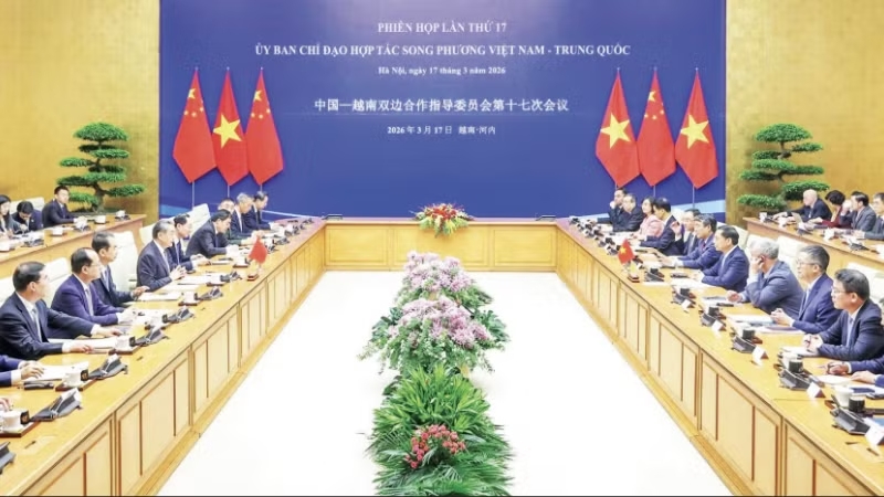 Phi&ecirc;n họp lần thứ 17 Ủy ban chỉ đạo hợp t&aacute;c song phương Việt Nam-Trung Quốc.