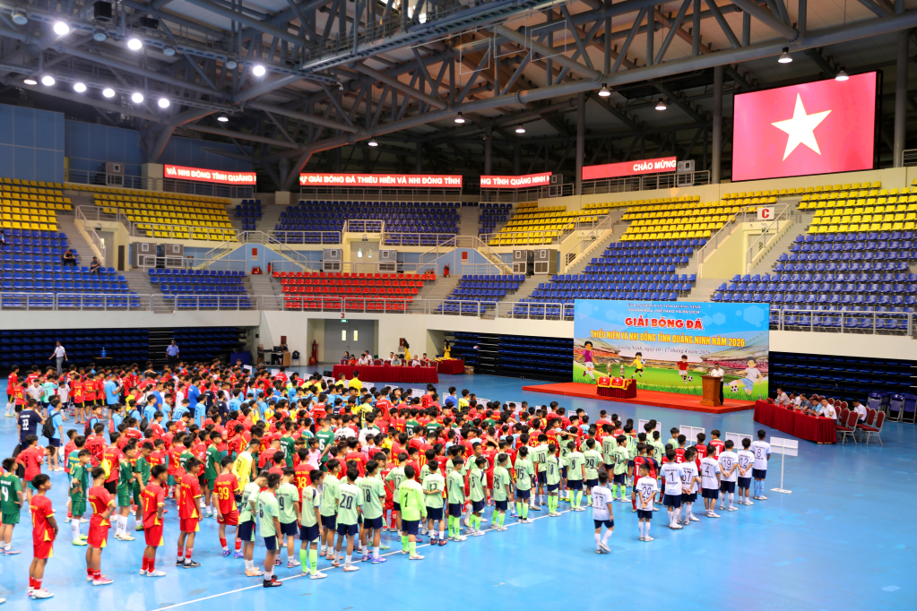 Khai mạc Giải Bóng đá Thiếu niên - Nhi đồng tỉnh Quảng Ninh 2026