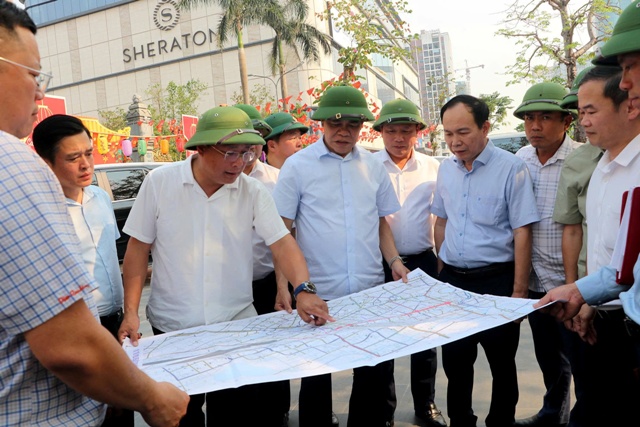 Thúc tiến độ các dự án giao thông đô thị Vinh, ưu tiên giải quyết vướng mắc mặt bằng