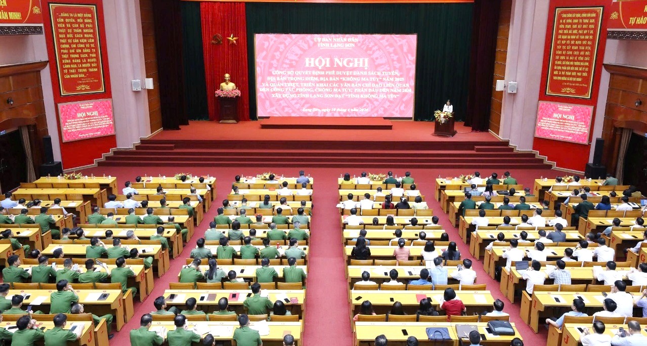Lạng Sơn quyết tâm xây dựng “tỉnh không ma túy” vào năm 2030