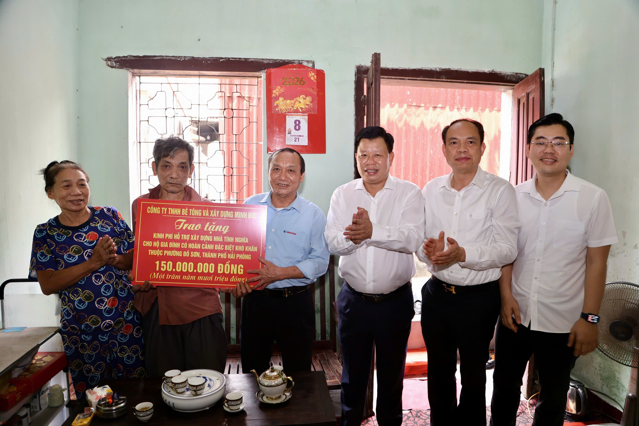 Hải Phòng: Trao kinh phí xây nhà tình nghĩa tại tổ dân phố Cầu Vồng, phường Đồ Sơn