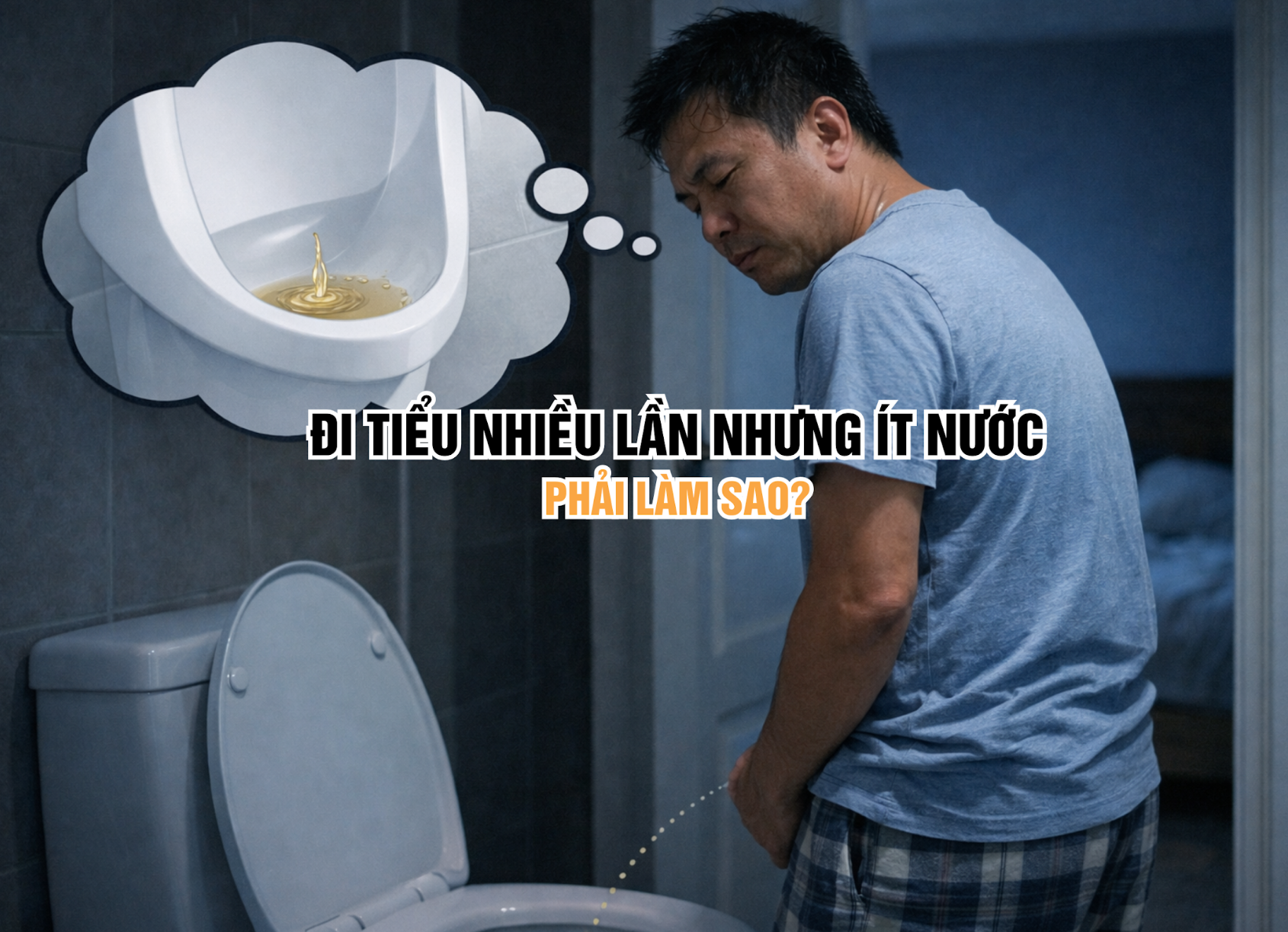 Đi tiểu nhiều lần nhưng ít nước phải làm sao?