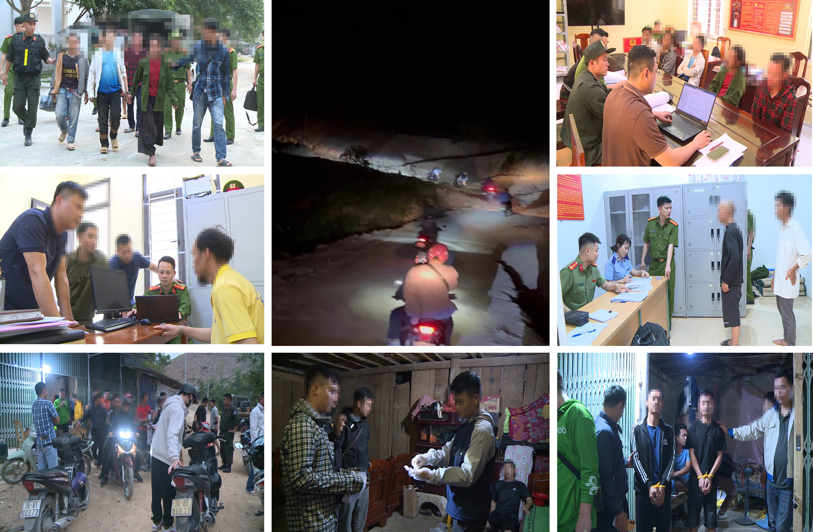 H&agrave;ng chục đối tượng li&ecirc;n quan đến việc mua b&aacute;n, t&agrave;ng trữ v&agrave; sử dụng tr&aacute;i ph&eacute;p chất ma tu&yacute; tại 10 x&atilde; bi&ecirc;n giới bị lực lượng C&ocirc;ng an bắt giữ