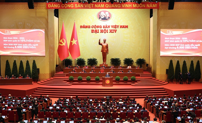 Đại hội đại biểu to&agrave;n quốc lần thứ XIV của Đảng Cộng sản Việt Nam khai mạc s&aacute;ng ng&agrave;y 20/1/2026.