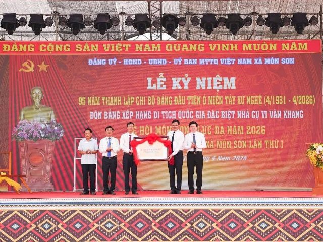 M&ocirc;n Sơn tự h&agrave;o dấu mốc 95 năm Chi bộ Đảng đầu ti&ecirc;n miền T&acirc;y xứ Nghệ.