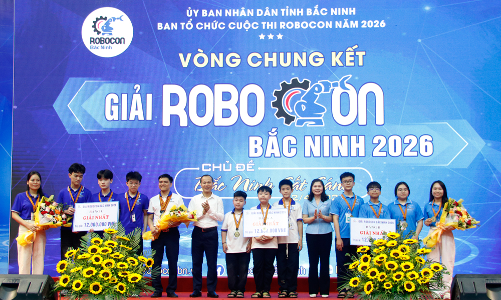 Tổng kết, trao giải vòng chung kết Giải Robocon tỉnh Bắc Ninh năm 2026