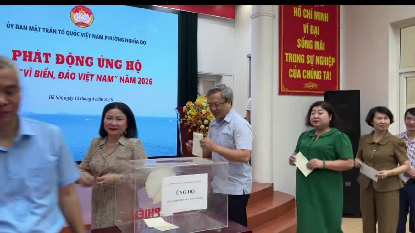 Hà Nội: Phường Nghĩa Đô phát động ủng hộ Quỹ “Vì biển, đảo Việt Nam” năm 2026