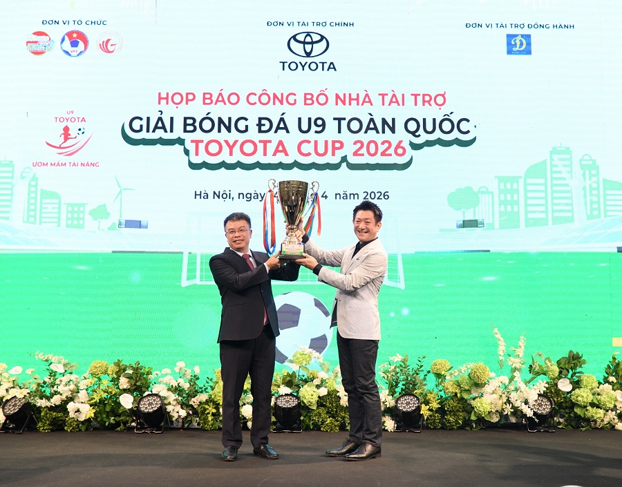 Khởi động Giải b&oacute;ng đ&aacute; U9 to&agrave;n quốc Toyota Cup 2026