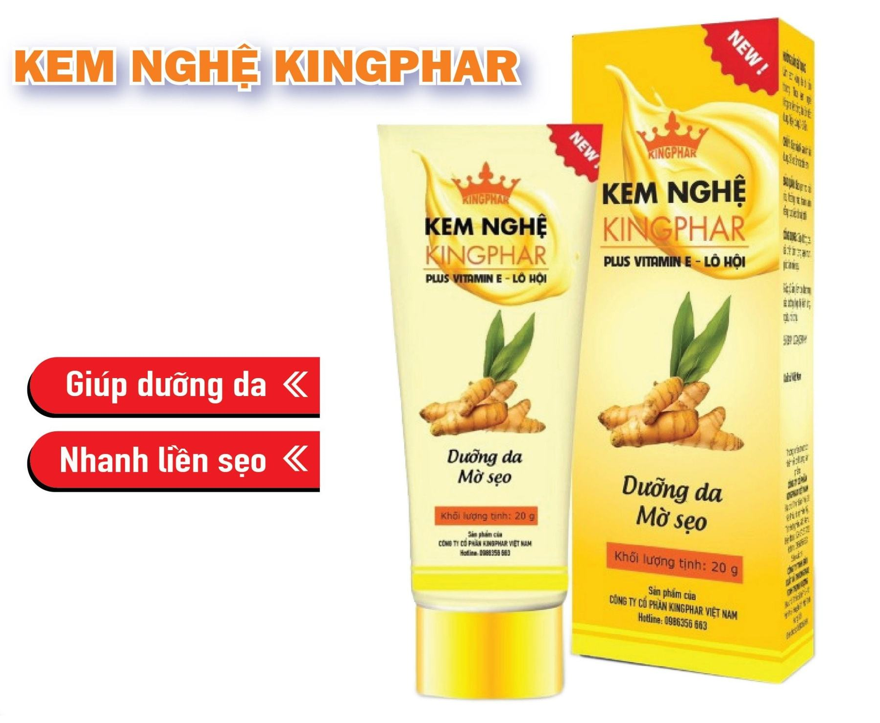 Thu hồi toàn quốc kem nghệ Kingphar do không đạt tiêu chuẩn vi sinh vật