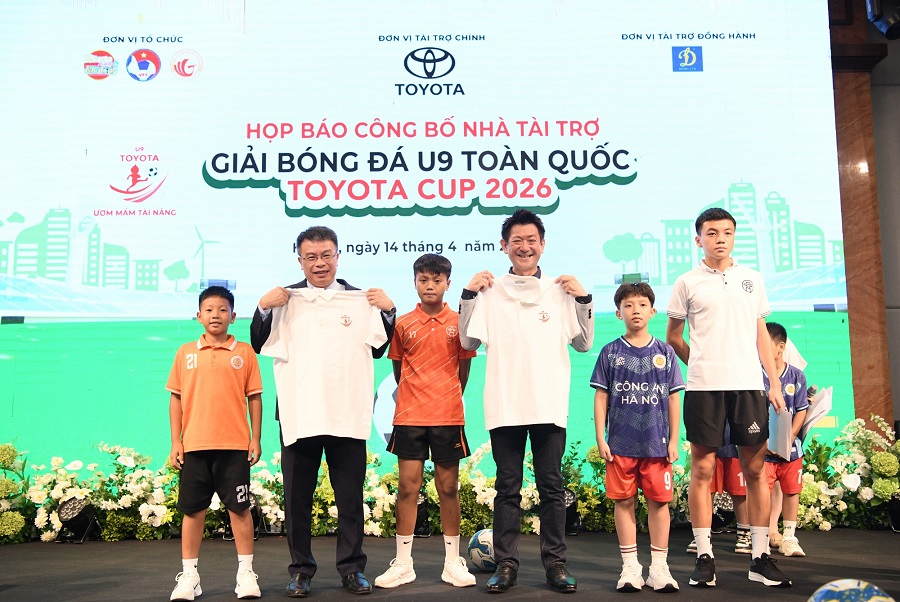 Khởi động Giải b&oacute;ng đ&aacute; U9 to&agrave;n quốc Toyota Cup 2026
