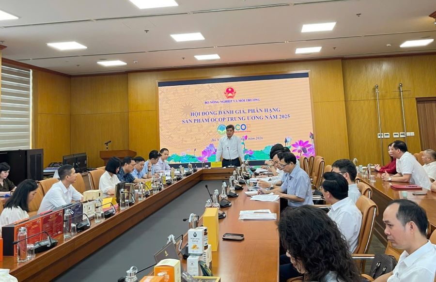 Hội đồng đánh giá, phân hạng sản phẩm OCOP Trung ương tổ chức đánh giá và lựa chọn các sản phẩm đủ điều kiện đạt chuẩn OCOP 5
