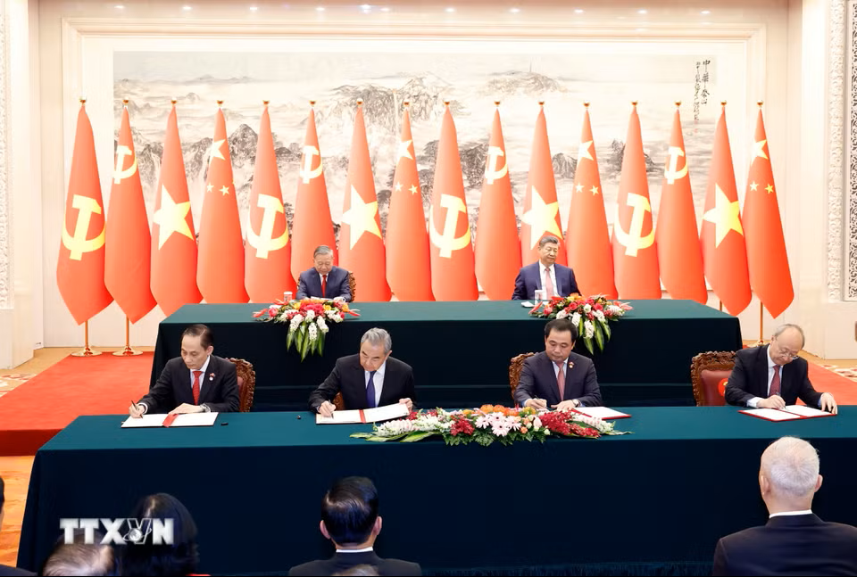 Lễ ký các văn kiện hợp tác giữa hai nước Việt Nam-Trung Quốc