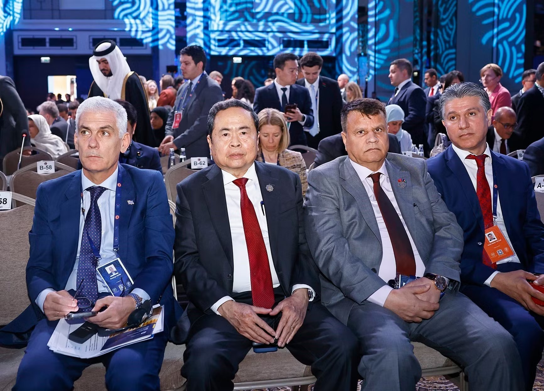 Chủ tịch Quốc hội Trần Thanh Mẫn cùng đoàn Việt Nam dự lễ khai mạc IPU-152