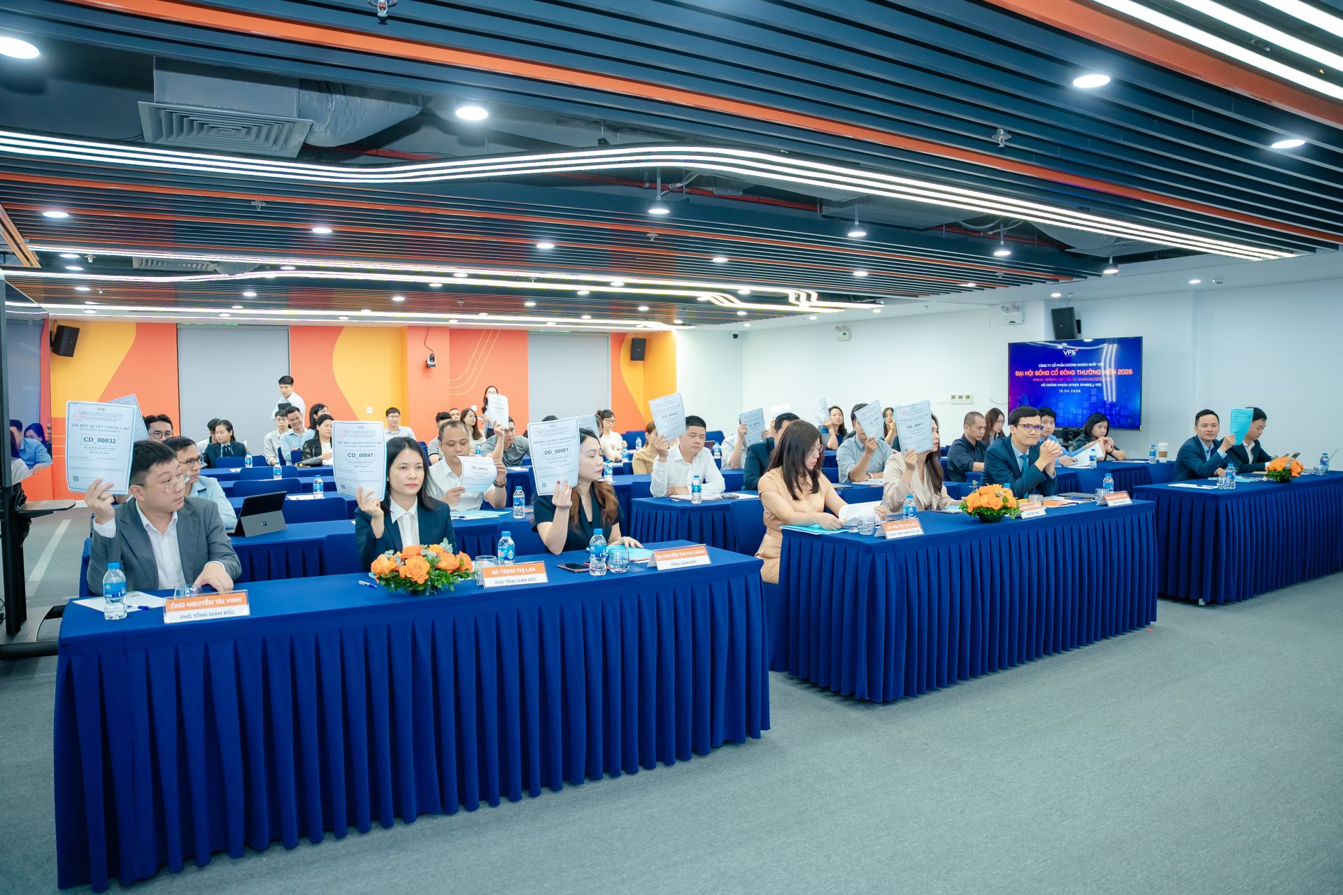 Các cổ đông bỏ phiếu tán thành Các cổ đông bỏ phiếu tán thành