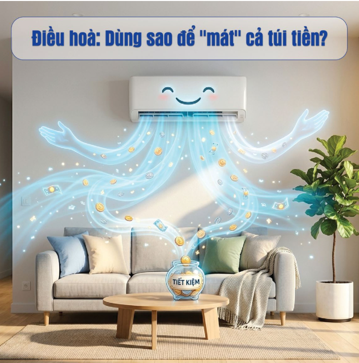 Máy điều hoà: Dùng sao để 'mát' cả túi tiền?