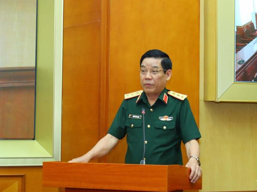 Thượng tướng Nguyễn Văn Gấu, Thứ trưởng Bộ Quốc phòng, Trưởng ban Chỉ đạo 1389 Bộ Quốc phòng phát biểu chỉ đạo tại Hội nghị. Ảnh: KT Thượng tướng Nguyễn Văn Gấu, Thứ trưởng Bộ Quốc phòng, Trưởng ban Chỉ đạo 1389 Bộ Quốc phòng phát biểu chỉ đạo tại Hội nghị. Ảnh: KT