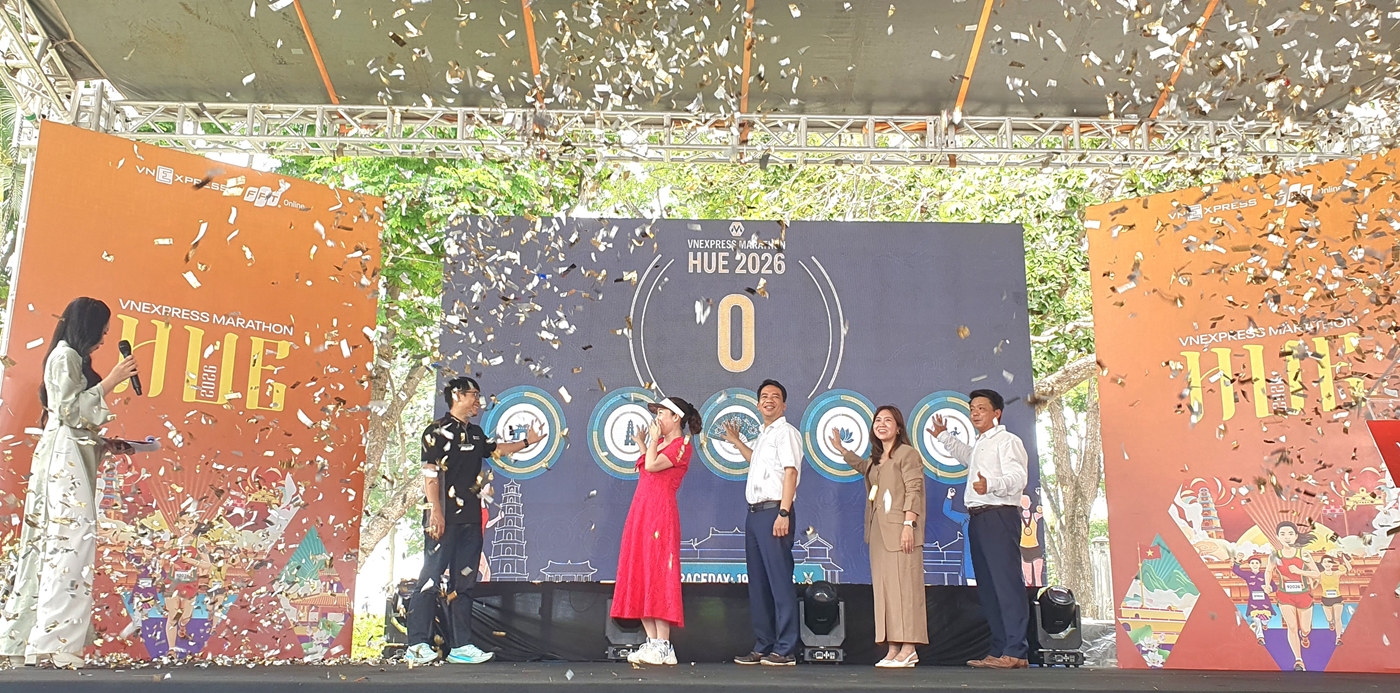 Huế: 8.000 vận động viên tham gia giải chạy VnExpress Marathon 2026