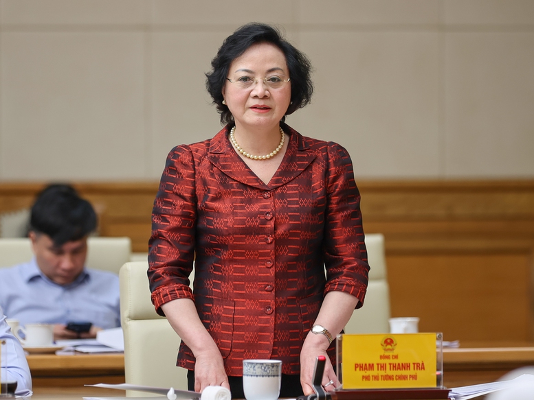 Ph&oacute; Thủ tướng Phạm Thị Thanh Tr&agrave; ph&aacute;t biểu - Ảnh: VGP/Nhật Bắc