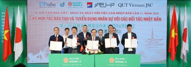 Mạng lưới đối t&aacute;c doanh nghiệp li&ecirc;n kết tại Nhật của Đại học Đ&ocirc;ng &Aacute; l&ecirc;n 196 đơn vị b&ecirc;n cạnh 9 tỉnh, th&agrave;nh phố v&agrave; 13 đại học, viện nghi&ecirc;n cứu Nhật Bản.