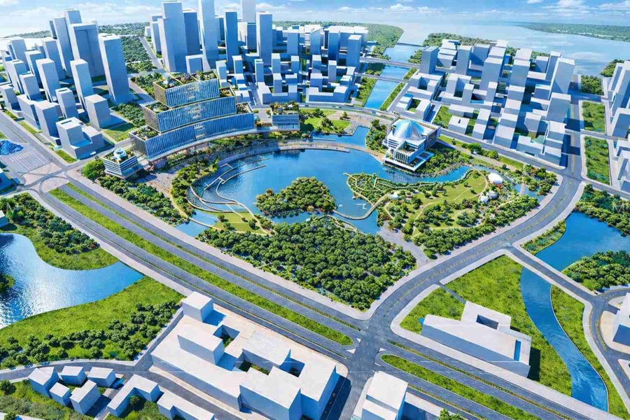 Tổng thể khu vực dự kiến phục vụ khoảng 15.000 người, trong đ&oacute; c&oacute; 6.000 c&aacute;n bộ, c&ocirc;ng chức l&agrave;m việc thường xuy&ecirc;n c&ugrave;ng lượng lớn người d&acirc;n đến giao dịch, tham quan mỗi ng&agrave;y.