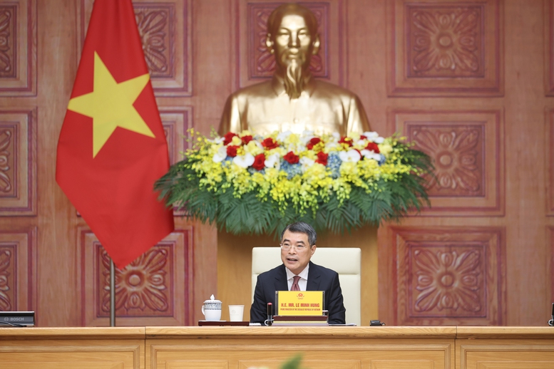 Thủ tướng khẳng định Việt Nam nhất qu&aacute;n coi Hoa Kỳ l&agrave; một trong những đối t&aacute;c quan trọng h&agrave;ng đầu - Ảnh: VGP/Nhật Bắc