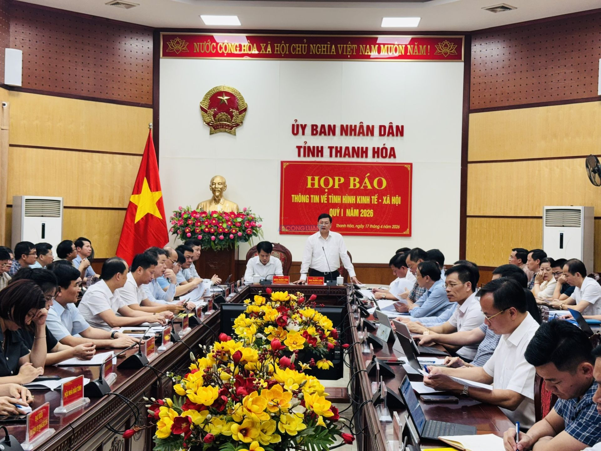 Thanh Hóa tổ chức họp báo thông tin về tình hình kinh tế - xã hội quý I