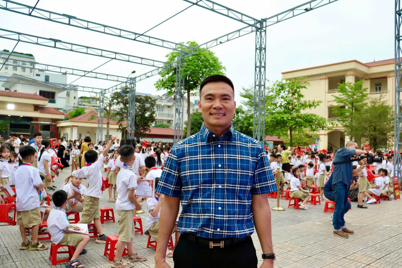 &Ocirc;ng Trần Thế Dũng- Chủ tịch Hội Cha mẹ học sinh nh&agrave; trường