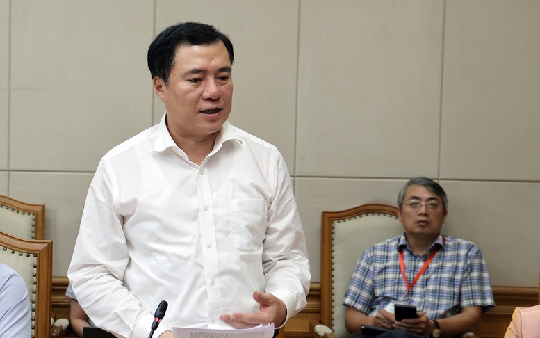 Thứ trưởng Bộ C&ocirc;ng Thương Nguyễn Sinh Nhật T&acirc;n b&aacute;o c&aacute;o tại cuộc họp - Ảnh: VGP/Phương Nguy&ecirc;n