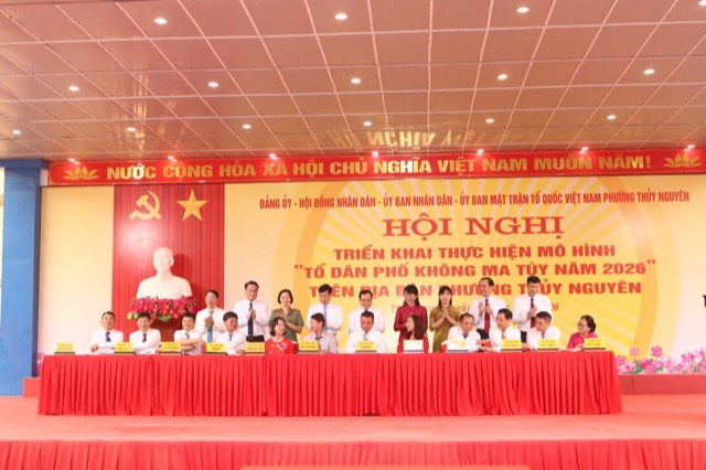 Hải Phòng: Phường Thuỷ Nguyên quyết tâm triển khai hiệu quả, thực chất mô hình “Tổ dân phố không ma túy”