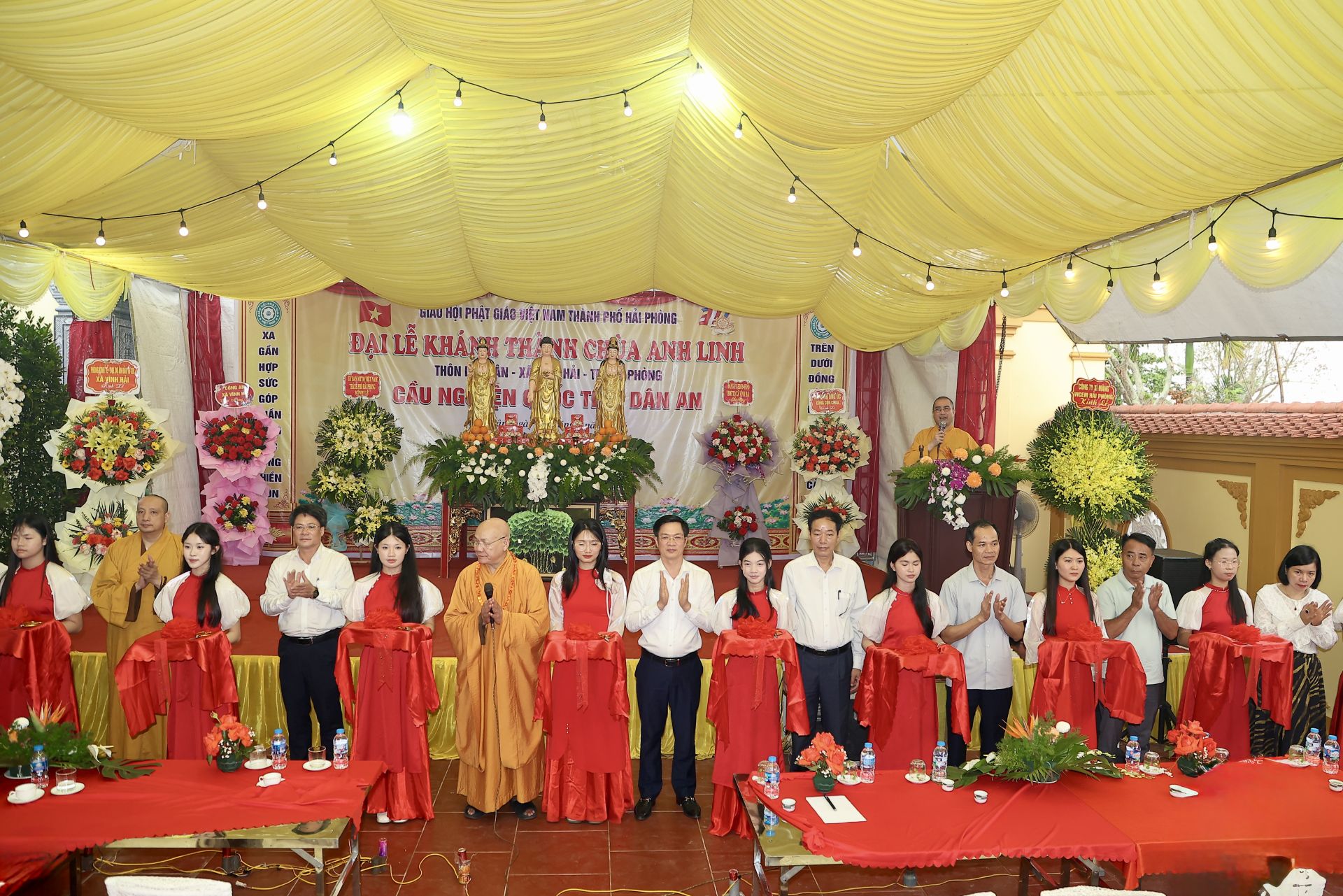 Khánh thành Chùa Anh Linh - Di tích lịch sử văn hóa cấp thành phố tại xã Vĩnh Hải