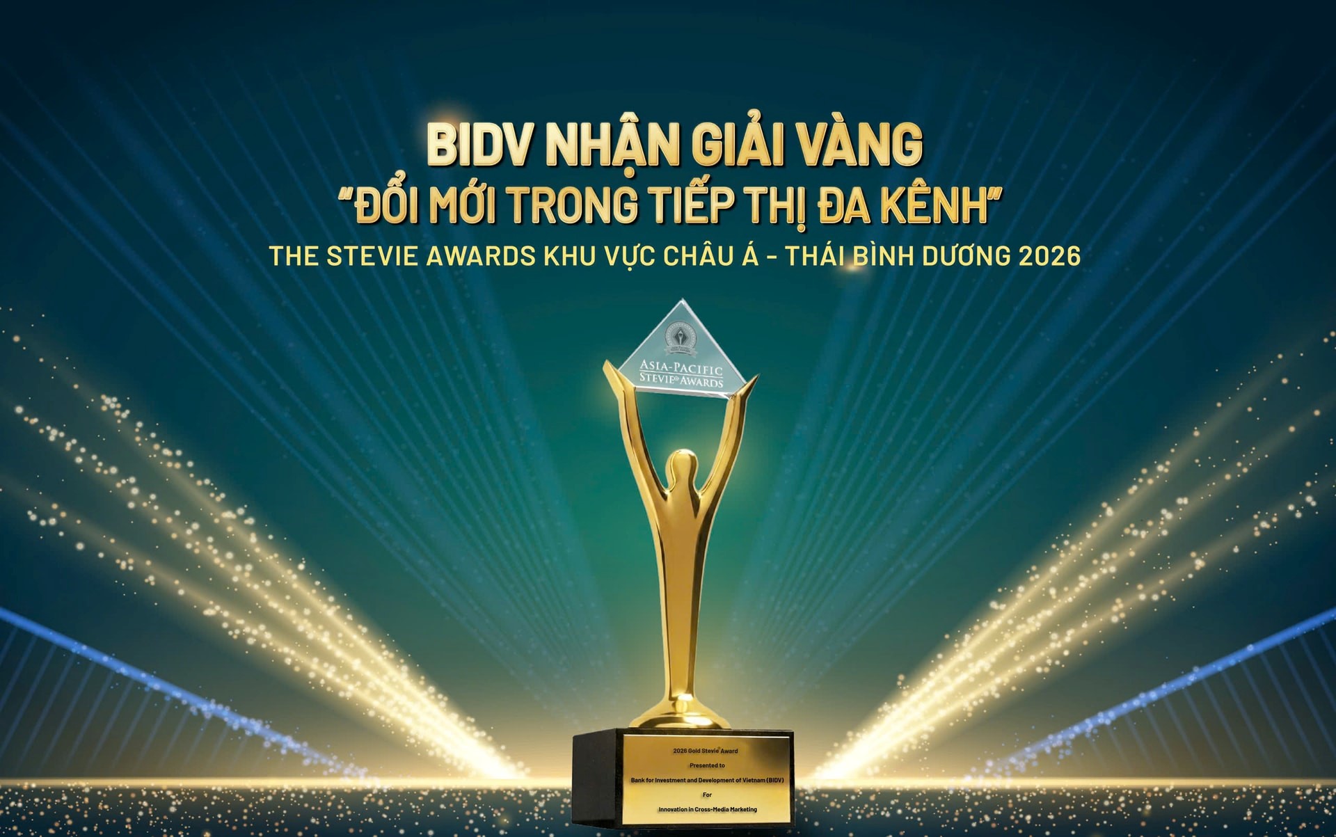 BIDV đạt giải Vàng The Stevie Awards về truyền thông giáo dục tài chính