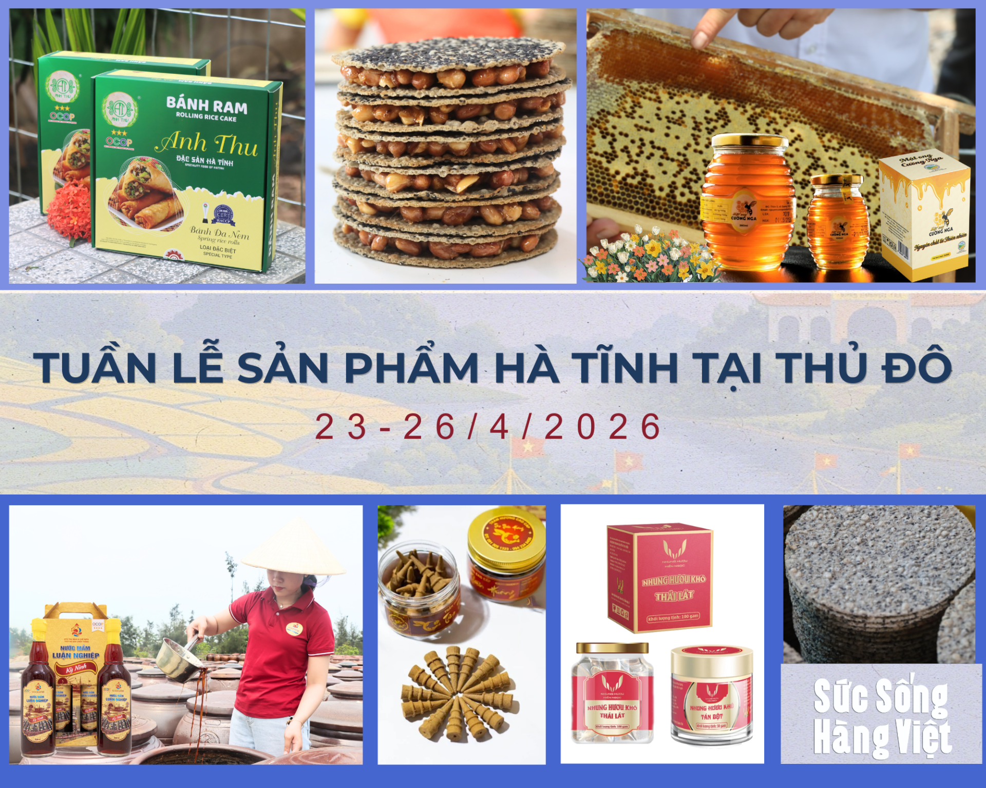 “Sức sống hàng Việt” số 5: Tuần lễ sản phẩm Hà Tĩnh tại Thủ đô