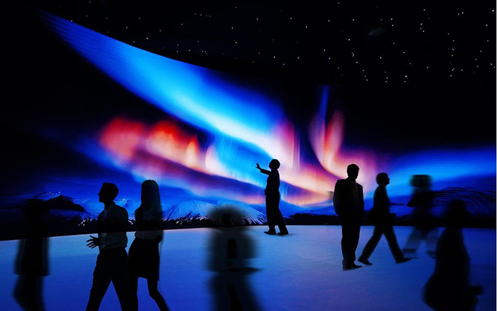 VIB Privilege Banking lấy cảm hứng từ h&igrave;nh ảnh cực quang- biểu tượng của sự chuyển động, độc bản v&agrave; hiếm c&oacute;