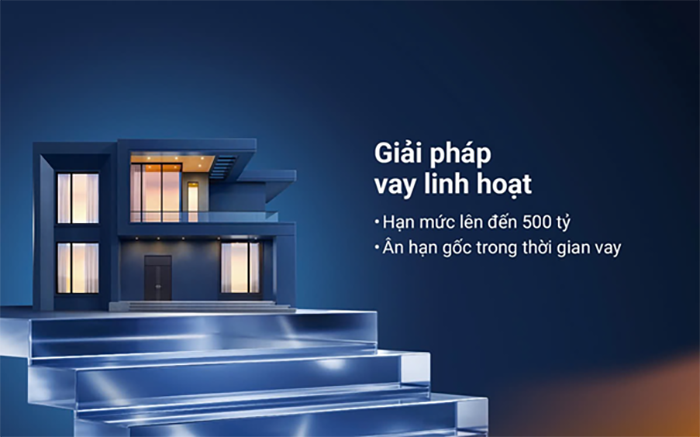 Giải ph&aacute;p nguồn vốn được thiết kế theo hướng linh hoạt với hạn mức t&agrave;i trợ l&ecirc;n đến 500 tỷ đồng, &acirc;n hạn gốc trong thời gian vay