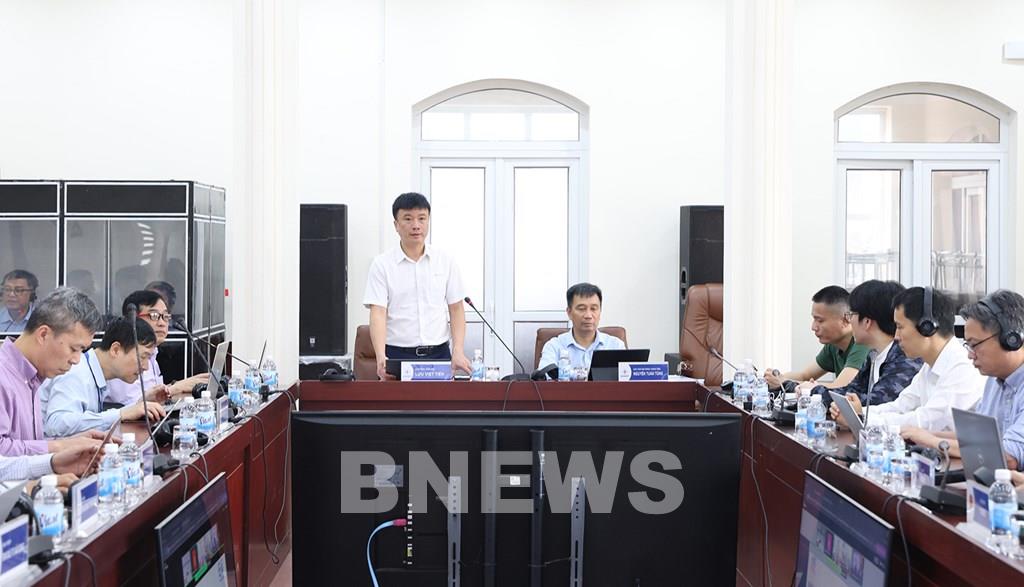 Ph&oacute; Tổng gi&aacute;m đốc EVNNPT Lưu Việt Tiến ph&aacute;t biểu kết luận hội thảo. Ảnh: EVNNPT Ph&aacute;t biểu kết luận tại hội thảo, Ph&oacute; Tổng gi&aacute;m đốc EVNNPT Lưu Việt Tiến nhấn mạnh đ&acirc;y l&agrave;