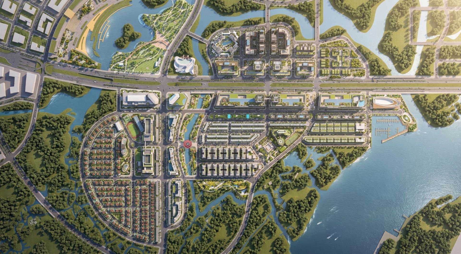 Phối cảnh tổng thể Khu đ&ocirc; thị Sala