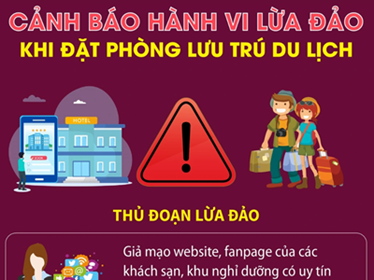 Cảnh báo chiêu trò lừa đảo đặt phòng qua fanpage tích xanh giả mạo dịp lễ 30/4