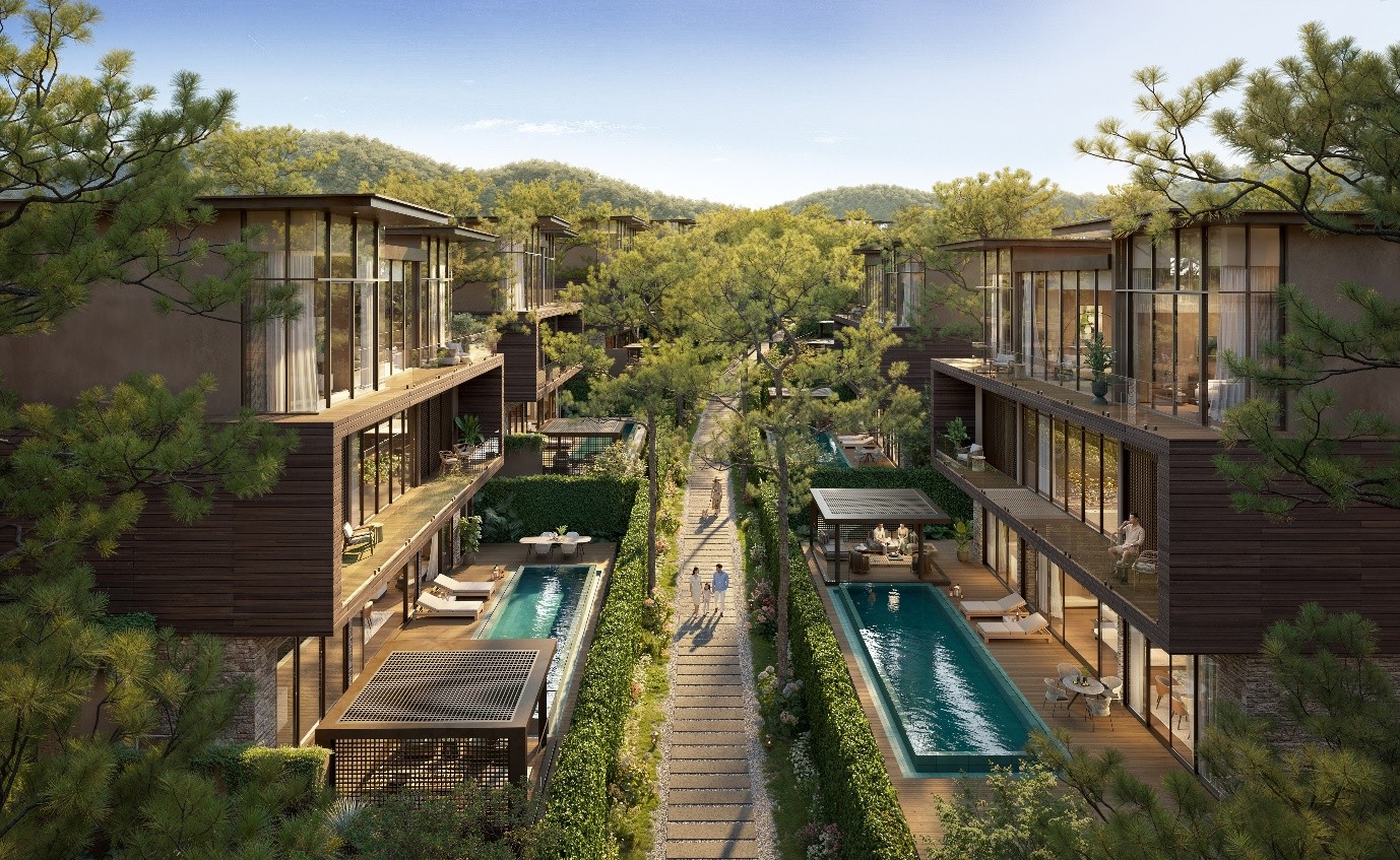 Lakeside Residences định nghĩa tinh thần &ldquo;Ki&ecirc;u h&atilde;nh thầm lặng&rdquo; qua ng&ocirc;n ngữ kiến tr&uacute;c đương đại v&agrave; sự giao h&ograve;a c&ugrave;ng thi&ecirc;n nhi&ecirc;n thung lũng.